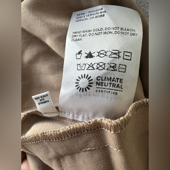 Reformation Mason High-Waist Wide-Leg Trousers | Size 4 | TENCEL™ | Made in USA - Picture 12 of 12